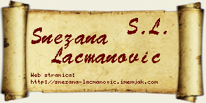 Snežana Lacmanović vizit kartica